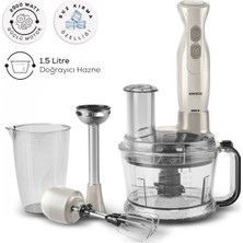 Allians Geniş 1,5l Hazneli, Turbo Fonksiyonlu, 2000W Güçlü Mutfak Robotu