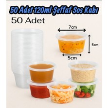 PremiumPort 50 Adet Mini Saklama Kabı 120 ml Buzluk ve Mutfak Kullanımı