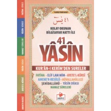 Colezium 41 Yasin Kolay Okunan Bilgisayar Hatlı (Cep Boy)