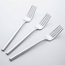 PremiumPort Dalyan Sade 1 Takım, 6 Adet Tatlı Çatal Seti, Şık ve Kullanışlı Tasarım