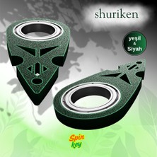 Print3dTr Spinkey Shuriken Stres Çarkı Anahtarlık - Ninja Yıldızı Tasarımlı Rulmanlı Fidget Spinner - Edc Aksesuar