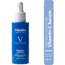 Vidalita Beauty & Care – C Vitamini Aydınlatıcı & Ton Eşitleyici Serum (%10 Ascorbic Acid + %0.5 Ferulic Acid + Hyaluronic Acid)