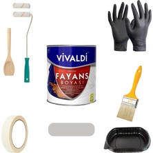 Vivaldi Vivaldi-Tezgah,mermer,fayans Boyası Seti Vernik ve Astar Gerektirmez Mutfak ve Banyo Boyası 1kg
