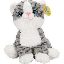 VeraGlobe Buğz Bıyıksız Kedi Peluş 30 cm S00004774