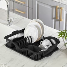 PremiumPort Pratik ve Şık Tezgah Üstü Bulaşıklık, Kurutmalık ve Tabaklık Seti