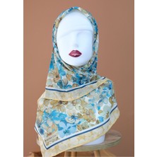 Sinem Monalisa El Dikişli Soft Pamuk Eşarp Sarı