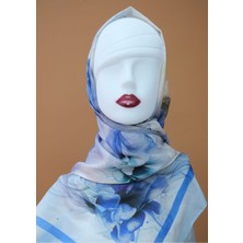 Sinem Picasso Digital Relax Soft Şal Mavi