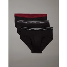 Calvin Klein Erkek Beli Lastikli Marka Logolu Slip Siyah Boxer 000NB3998A-PRU