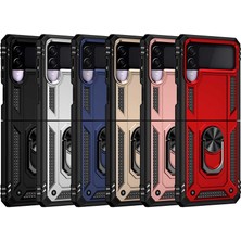 Galaxy Z Flip 3 Kılıf Sbt Vega Kapak-Gri