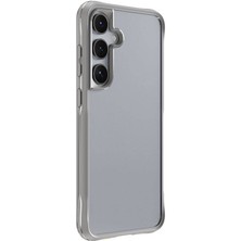 Galaxy S24 Kılıf Şeffaf Sert Pc Arka Yüzey Tasarımlı Sbt Edo Kapak-Gri