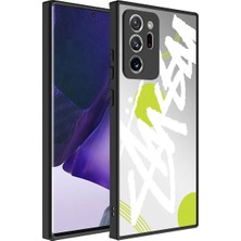 Galaxy Note 20 Ultra Kılıf Aynalı Desenli Kamera Korumalı Parlak Sbt Mirror Kapak-Yazı