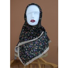 Sinem Monalisa Dijital Dubai Kaşmir Eşarp Krem