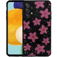 Galaxy A33 5g Kılıf Simli Desenli Kamera Korumalı Parlak Sbt Popy Kapak-Çiçek
