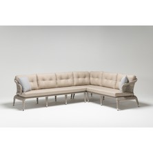 Luce Garden Zambak Rattan Bahçe & Balkon Köşe Takımı