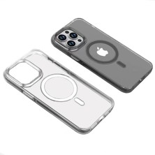 Subutu iPhone 14 Pro Uyumlu Sbt Wireless Şarj Özellikli Şeffaf Efsane Kapak-Renksiz