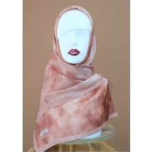 Sinem Picasso Hibrit Dijital Kristal Eşarp Kiremit