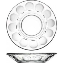 PremiumPort Şeffaf Optikli Çay Tabağı 10.1cm 6’lı Set