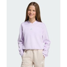 Adidas Sportswear KB9554 Junior Girl Holiday Glam Kısa Sweatshirt