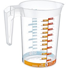 PremiumPort Maxi Büyük Boy Ölçü Kabı 1750 Ml, Çok Amaçlı Ölçüm ve Saklama Kabı