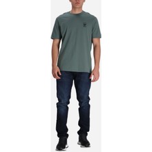 Emporio Armani Erkek Regular Fit Pamuklu Yuvarlak Yaka Ea Logolu Kısa Kollu Yeşil T-Shirt EM001068 AF12926-U9083