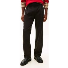 Tommy Hilfiger Erkek Normal Kalıp Pamuklu Chino Siyah Pantolon MW0MW41763-BDS