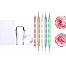 Fontenay Tırnak Süs Damgalama French Stamper Aleti Tırnak Süsleme Desen Seti Dot Kalem Set