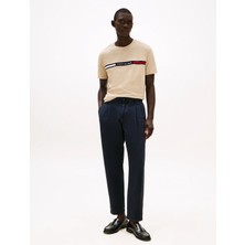 Tommy Hilfiger Erkek Göğsü Şerit Detaylı Bisiklet Yaka Kısa Kollu Haki T-Shirt MW0MW36498-RBT