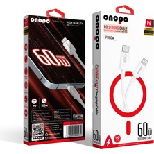 Onopo Apple iPhone Uyumlu Pd 60W Güçlü Kablo Type-C To Lightning Şarj ve Data Kablo - P6