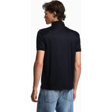 Emporio Armani Erkek Normal Kesim Pamuklu Kısa Kollu Lacivert Polo Yaka T-Shirt EM003002 AF10761-UB118
