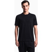 Emporio Armani Erkek Bisiklet Yaka Kısa Kol Pamuklu Düz Model Lacivert T-Shirt EM002968 AF10762-FB282