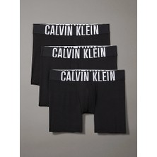 Calvin Klein Erkek Dokuma Kumaş Marka Logolu Siyah Boxer 000NB3612A-UB1