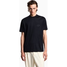 Emporio Armani Erkek Pamuklu Yuvarlak Yakalı Kısa Kollu Lacivert T-Shirt EM002939 AF18312-UB118