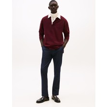 Tommy Hilfiger Erkek Slim Fit Esnek Pamuklu Dar Paça Lacivert Pantolon MW0MW41506-DW5