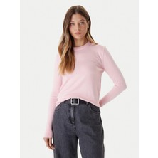 Calvin Klein Kadın Yuvarlak Yaka Uzun Kol Yün Kumaş Regular Fit Pembe Kazak LV044D370G-XRM