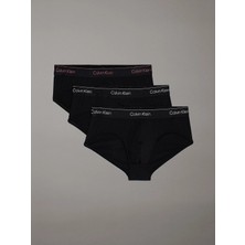 Calvin Klein Erkek 3'lü Şerit Bantlı Renkli Siyah Boxer 000NB4075A-Q6A