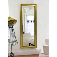 Rönesans Altın Varak Boy Aynası Kırılmaz Dekoratif 50X120 Polikarbon Çerçeve ile Şık Tasarım