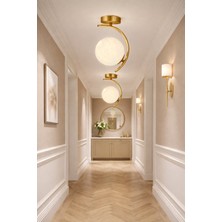 Esslight Flora Tekli Eskitme Plafonyer 3 Boyutlu Başlık Antre Hol Avize