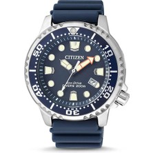 Citizen Erkek Kol Saati – 44 Mm, Mavi Kadran, Lacivert Silikon Kordon, 20 Atm