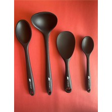 PremiumPort Renkli Yanmaz ve Yapışmaz Silikon Kaşık Seti, Dayanıklı ve Pratik Kullanım