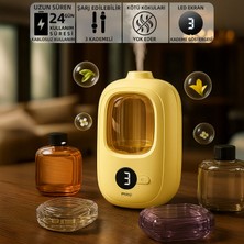 Mioji Mio Smell 2x Yeni Nesil Şarjlı Otomatik Oda Kokusu Makinesi Sarı - (1 Adet Hilton Kokusu ile Birlikte)