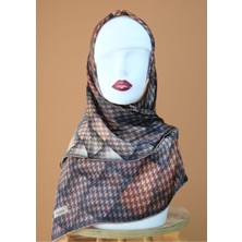 Sinem Picasso El Dikişli Hibrit Digital Kristal Eşarp Çöl