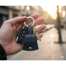 Tozren Deri Hakiki Deri Çanta Şekilli Isme Özel Hediyelik Anahtarlık ( Yazılacak Isim Için Mesaj Atabilirsiniz)