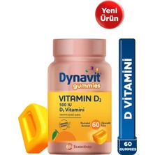 Dynavit Gummies Vitamin D3 60 Çiğnenebilir Form - Aile Boyu Kullanım – D Vitamini – Kas & Kemik & Bağışıklık