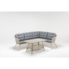 Luce Garden Erguvan Rattan Bahçe & Balkon Köşe Takımı