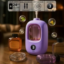 Mioji Mio Smell 2x Yeni Nesil Şarjlı Otomatik Oda Kokusu Makinesi Mor (1 Adet Mavi Rüzgar Çanları Kokusu ile Birlikte)