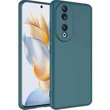 Huawei Honor 90 Kılıf Sbt Mara Laaakan Kapak-Koyu Yeşil
