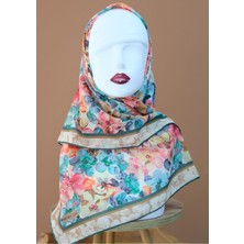 Sinem Monalisa El Dikişli Soft Pamuk Eşarp Yeşil