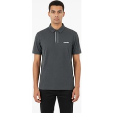 Playoff Polo Yaka T-Shirt Antrasit