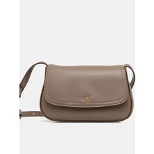 Calvin Klein Kadın Dokulu Ck Logolu Uzun Askılı Bej Omuz Çantası LV04F3421G-VFU