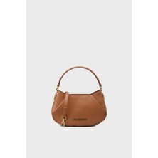Love Moschino Kadın Deri Ayarlanabilir Askı Metal Logo Kahverengi Omuz Çantası JC4369PP0NKF0-200